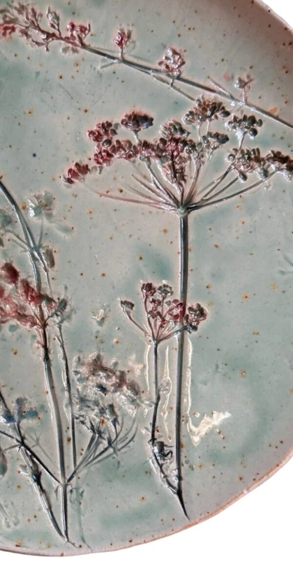 Ceramic Botanical plate "Hand Built Pottery" - Starting 21st July - Image 12
