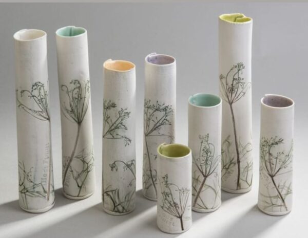 Ceramic Botanical Vase "Hand Built Pottery" - Starting 7th July - Image 4
