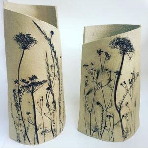 Ceramic Botanical Vase "Hand Built Pottery" - Starting 7th July