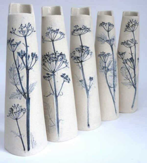 Ceramic Botanical Vase "Hand Built Pottery" - Starting 7th July - Image 6