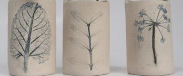 Ceramic Botanical Vase "Hand Built Pottery" - Starting 7th July - Image 7