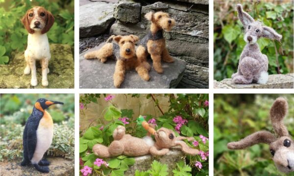 Furzie Wool Sculpture "Cartoon Dogs" - Monday 11th Aug 2025 - Image 3