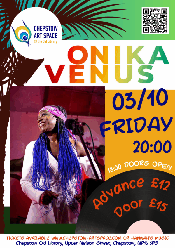 ONIKA VENUS - Old School Reggae, RnB, pop and Funk - 3rd OCTOBER
